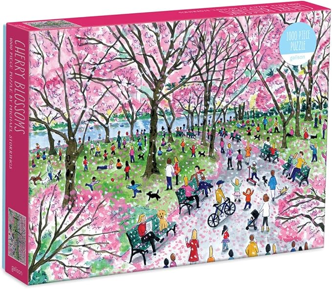 Galison Michael Storrings Cherry Blossoms 1000 Piece Puzzle Floral