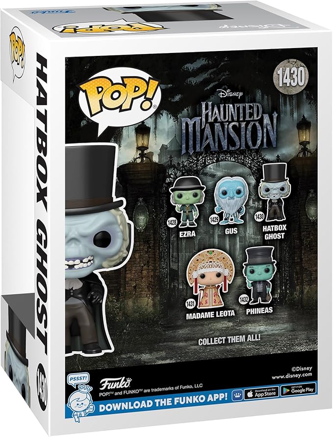 FUNKO POP! DISNEY: Haunted Mansion (Movie) - Hatbox Ghost