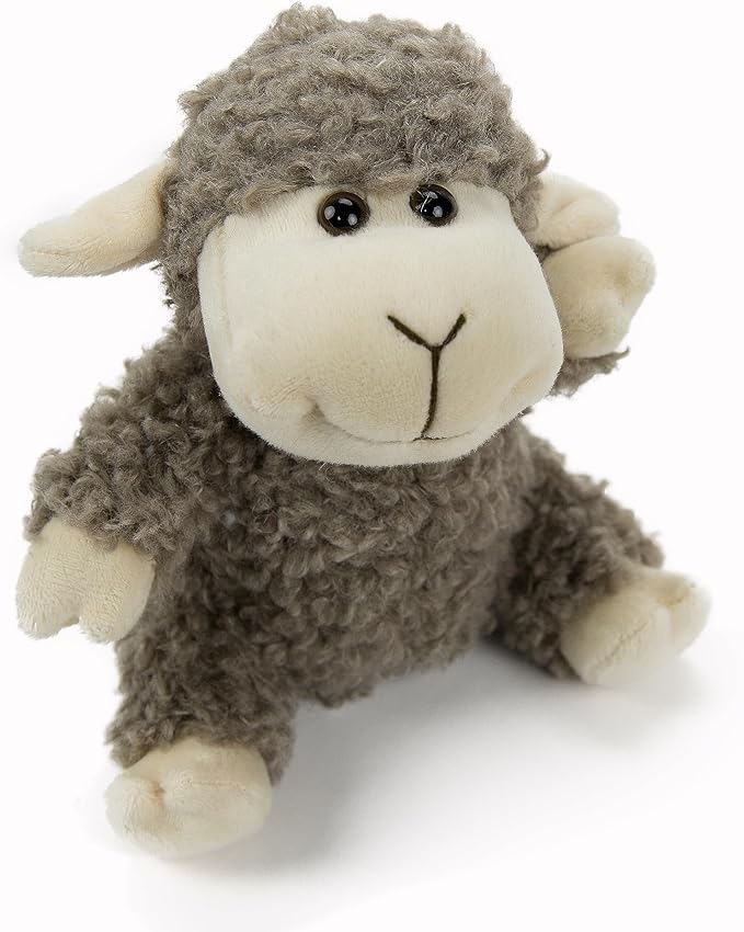Sheep Lamb Plush, Soft Cute Grey Lamb stuftted Animal, Children's Sheep Plush, Gifts Children Sitting Position 6.5inch