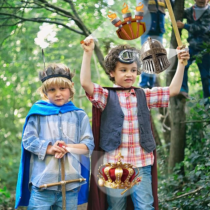 36Pcs Medieval Knight LED Finger Lights Medieval Party Favors Glow in the Dark Light Up Finger Lights Knight Themed Toys Bulk for Kids Birthday Party Goodie Bag Stuffer Birthday Gifts Classroom Prize