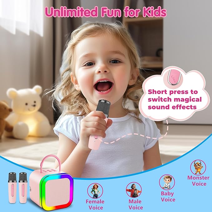 Kid MP3 Players for Party Music Learning P-Ink (Pink)