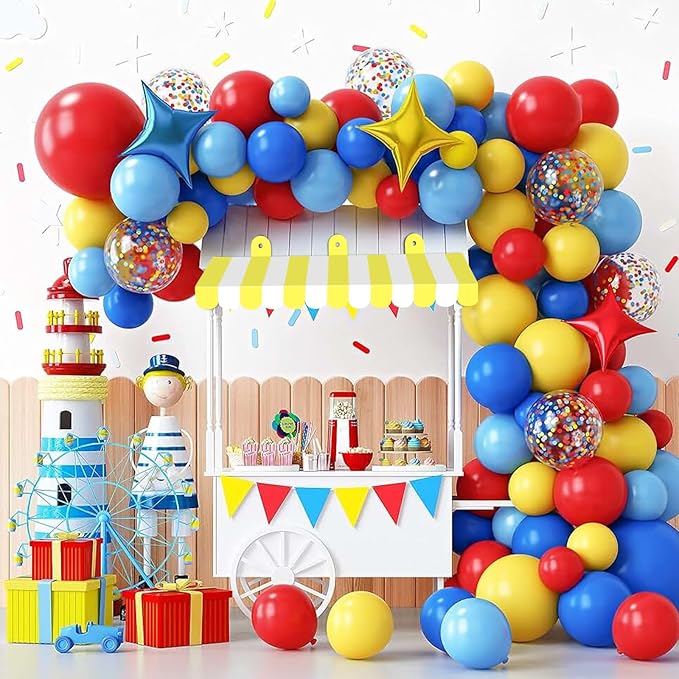 2 Pcs Circus Awning Wall Decorations 3D Carnival Tent Striped Awnings for Carnival Theme Party Lemonade Stand Classroom Decorations Circus Party Supplies (Yellow and White)
