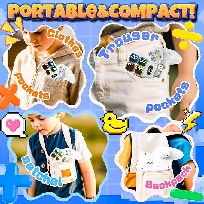 SMILESSKIDDO Math Game Calculate Number of 24, Portable Handheld Math Games for Kids 5-7 8-12 Learning Addition, Subtraction, Multiplication and Division, Educational Toys Gift for Adults