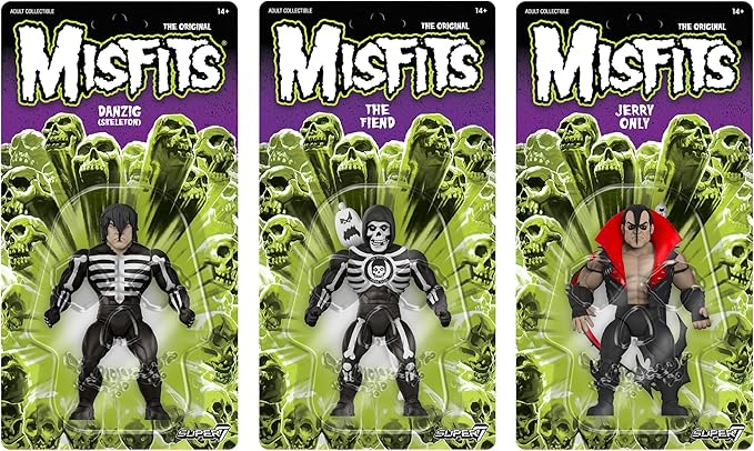 Super7 Vintage Misfits Danzig Skeleton - 5.5" Misfits Action Figure Classic Music Collectibles and Retro Toys