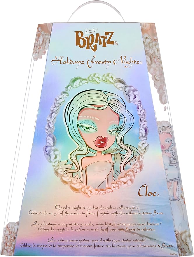 Bratz 2025 Holidayz Frosty Nightz Cloe Collector Doll with Premium Fashions and Accessories