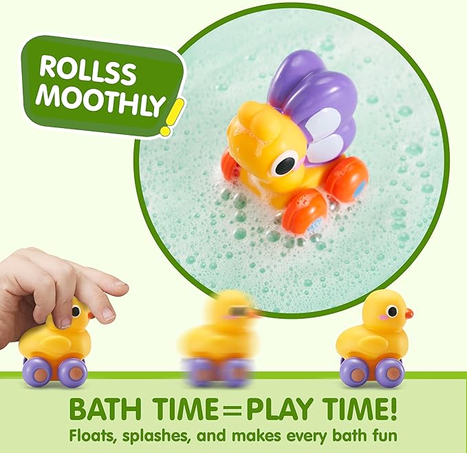JOYIN Animal Cartoon Cars, Soft Rubber Toy Car Set, Mini Vehicles, Bath Toy Car for Toddlers, Gift for Boys and Girls, Summer Beach and Pool Activity, Party Favors for Kids, Easter Basket