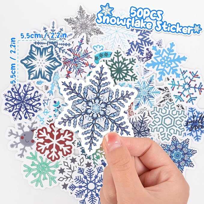 Golray 98pcs Snow Party Favors Birthday Supplies for Girls Kids Snowflake Straw Bubble Wands Sticker Toy Prize Filler Goodie Bag Stuffer Winter Girl Party Favors