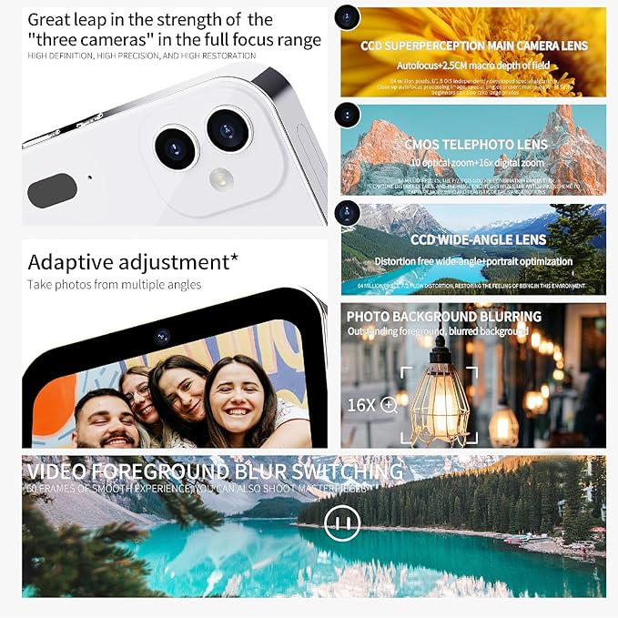 4K Digital Camera Upgrade, 64MP Vlogging Camera for Kids with Night Vision, 3 Inch HD,Compact Small Cameras, No SD Card Included