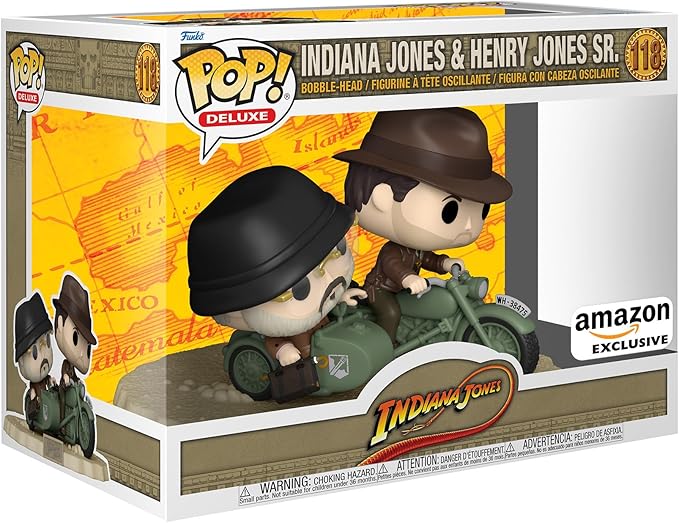 Funko POP! Ride Super Deluxe: Indiana Jones and The Last Crusade - Indiana Jones - Indiana Jones & Henry Jones Sr - Collectable Vinyl Figure - Gift Idea - Official Merchandise - for Kids & Adults