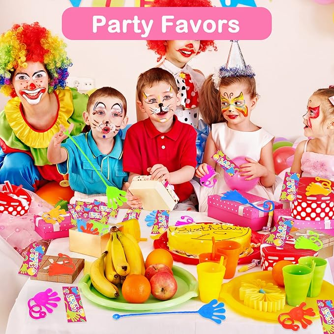 Bulk Party Favors Easter Basket Goody Bag Stuffers for Kids (200 PCS), Large Sticky Hands & Feet Birthday Pinata for Toddlers, Preschool Toys Gifts Non Candy Treats Prizes Supplies for Boys Girls