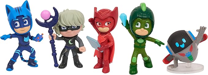 PJ Masks Super Moon Adventure Collectible Figures, 5 Pack, Kids Toys for Ages 3 Up by Just Play