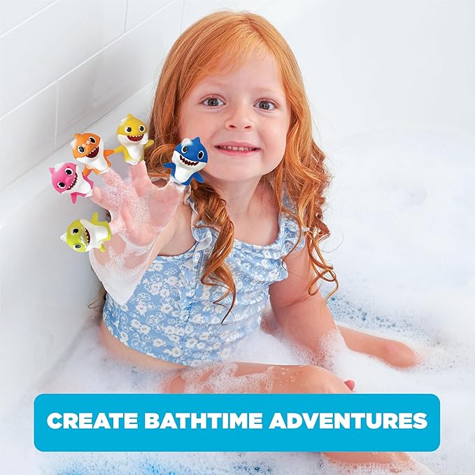 Nickelodeon Baby Shark 10 Pc Finger Puppet Set - Party Favors, Educational Story Time, Floating Pool & Beach Toys