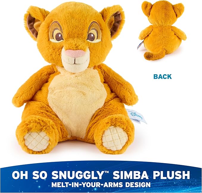 GUND Disney Official Simba Oh So Snuggly Plush, The Lion King, Lion Stuffed Animal for Babies and Infants, Yellow, 12.5”