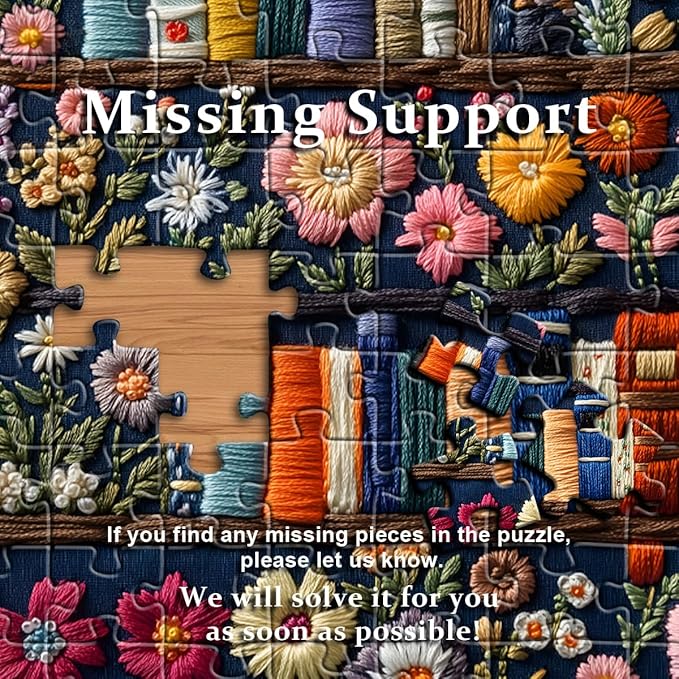 PICKFORU Wildflower Pages Jigsaw Puzzle 1000 Pieces, Unique Art Floral Plant Puzzle Retro Vintage Aesthetic Challenge for Adults