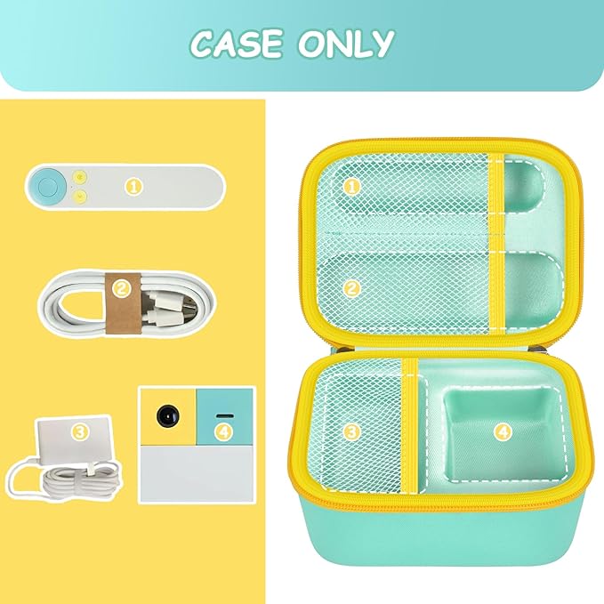 Case Compatible with Nex Playground Active Play System, Video Game Console Storage Holder Bag with Custom Slots for Device, HDMI Power Cord, Remote Control and Accessories - Green (Box Only)