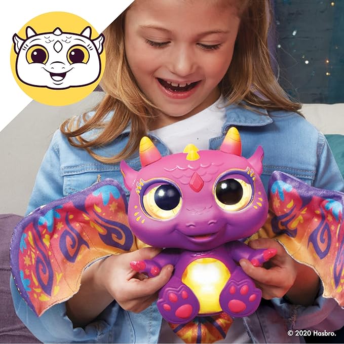 FurReal Friends Moodwings Baby Dragon Interactive Pet Toy, 50+ Sounds & Reactions, Ages 4 and Up