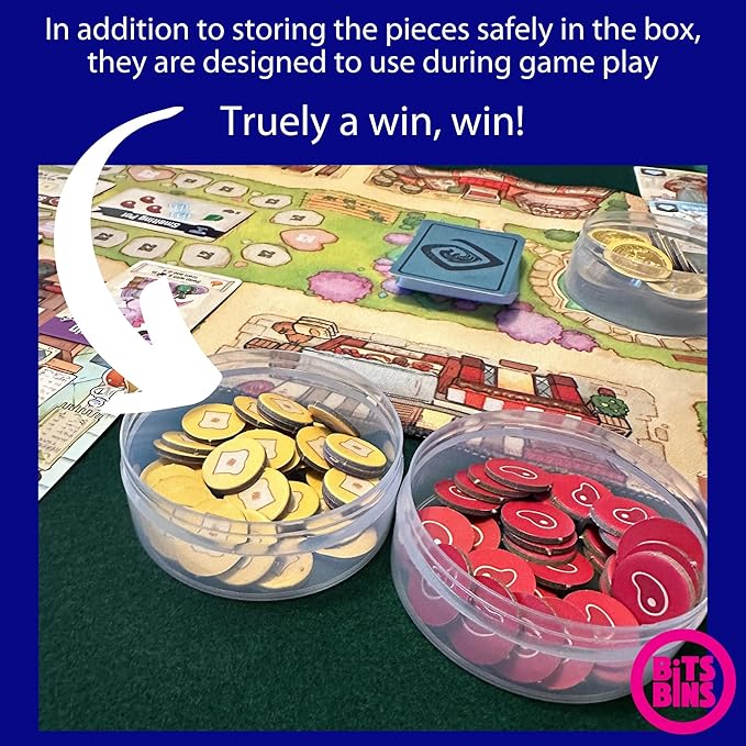 BitsBins Organizer for Quacks of Quedliburg, Fits in Game Box, Board Game Accessories