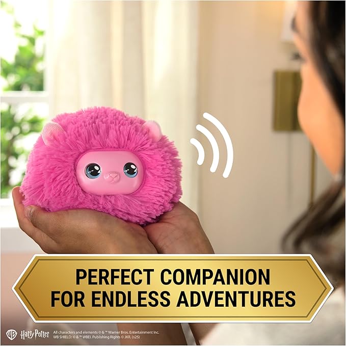 Wizarding World Harry Potter, Interactive Pygmy Puff Plush Toy Pet with Over 35 Sounds & Reactions, Kids Toys for Girls & Boys