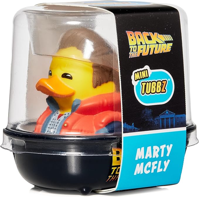 TUBBZ Mini Marty McFly Collectible Vinyl Rubber Duck Figure - Official Back to The Future Merchandise - Retro Action Movies & TV