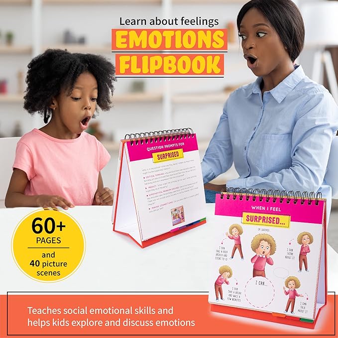 Emotion and Feeling Busy Book for Kids, Calming Corner, ABA Therapy Materials, Emotion Charts, Autism Homeschooling ADHD Tool, Social Emotional Learning
