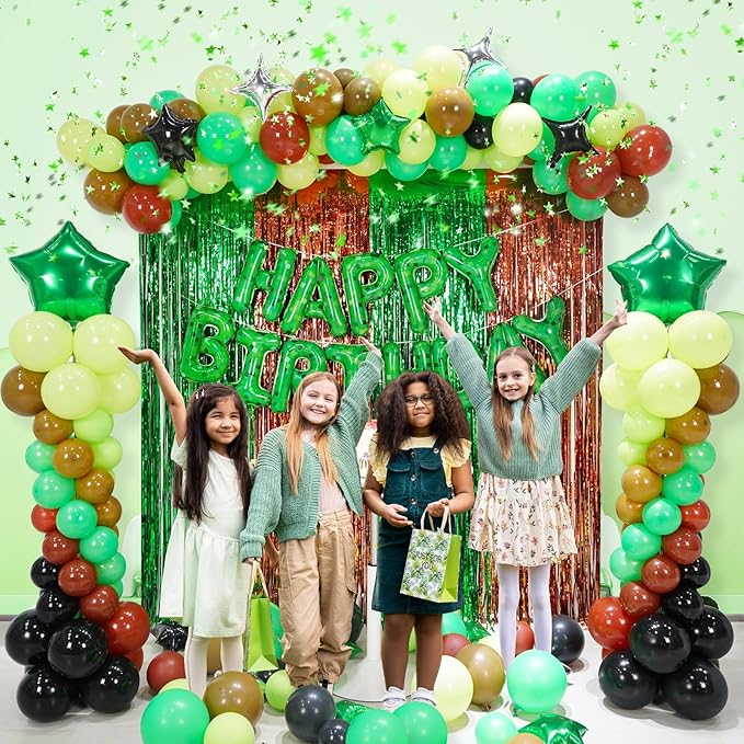 Fineclutter Balloons Column Kit Set 2 Tower Stand, Birthday Party Decoration TNT Pixel Theme Balloon 150PCS