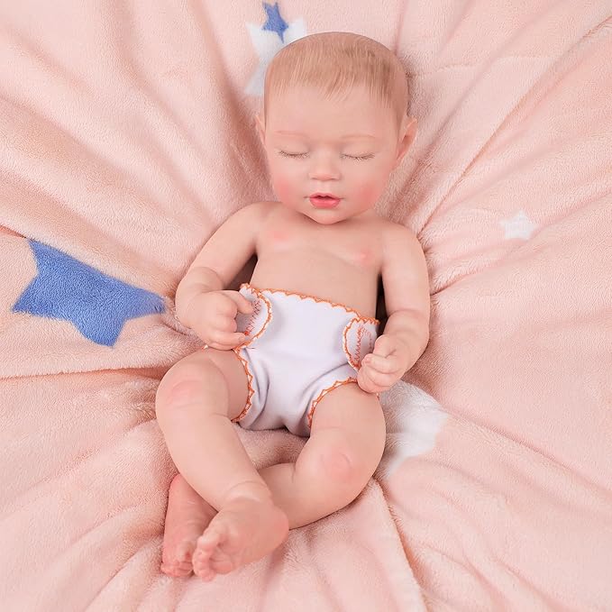 BABESIDE 6 Pcs Baby Doll Diapers for 12-15 Inch Dolls, Reusable & Washable Doll Underwear Fits Baby Dolls, Pretend Play Accessories for Girls