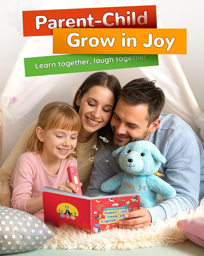 KOKODI Talking Books Sets, Interactive Audio Sound Books Kids Learning Electronic Toys for Boys Girls, Autism Sensory Games, Early Educational Gifts Birthday Gifts for Toddlers Kids Age 2 3 4 5