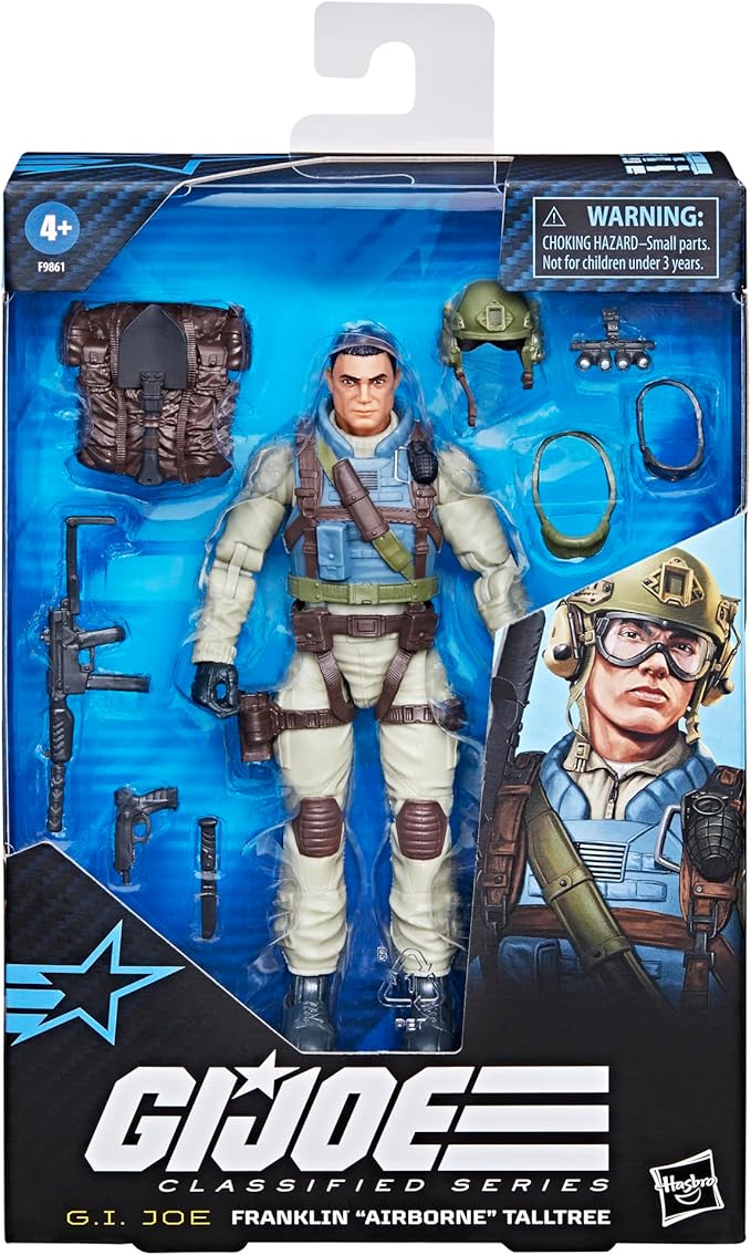 G.I. Joe Classified Series #115, Franklin Airborne Talltree, Collectible 6 Inch Action Figure with 10 Accessories