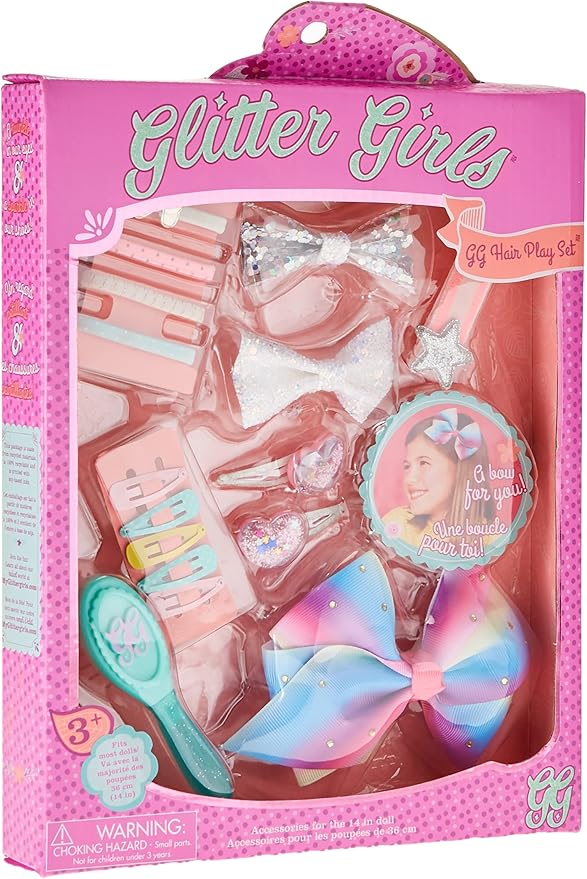 Glitter Girls – 14-Inch Doll Accessories – Hair Play Set – Hair Styling Accessories – Toys, Clothes and Accessories for Girls 3 – Year – Old and Up