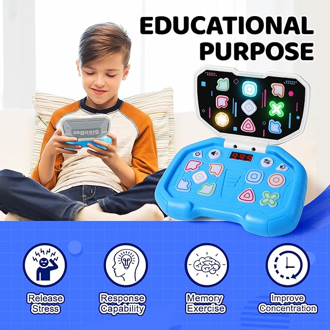 Handheld Game for 6-12, Sensory Fidget Toys for Kids 8-12, Boys&Girl ADHD Toys,999 Levels. 4 Modes，Birthday Gifts for Boys Girls，Fidget Toys for Kids Age 6-12