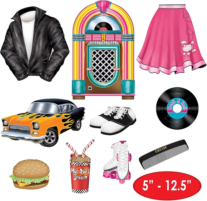 Beistle 50's Cutouts Party Accessory
