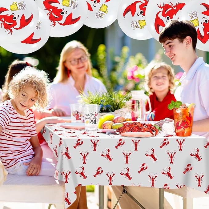 100 Pcs Crawfish Boil Cups, 16 oz Plastic Cups Disposable Party Decoration Lobster Cup Drinking Tableware for Party Supplies