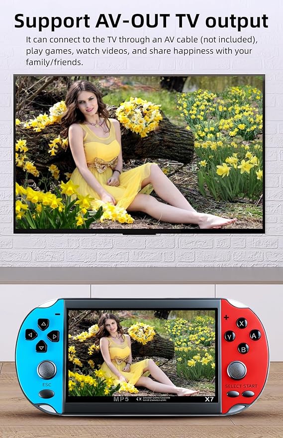 4.5 Inch Retro Game Console Multiple Simulators Built-in Free 3000 Games Support Video/Music Portable Children's Puzzle Device/Toys Electronic Game Kid's Travel Companion