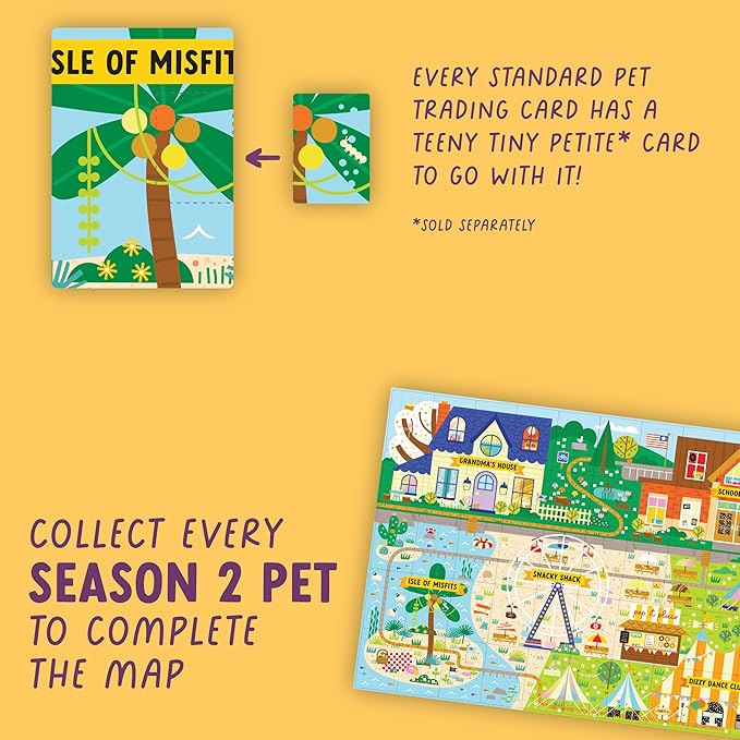 Buffalo Games Pop It Pets - Season 2 - The Ultimate Sensory Fidget Toy - Popping Bubbles and Adorable Characters - Collector map with Cards and Stickers from Buffalo Games