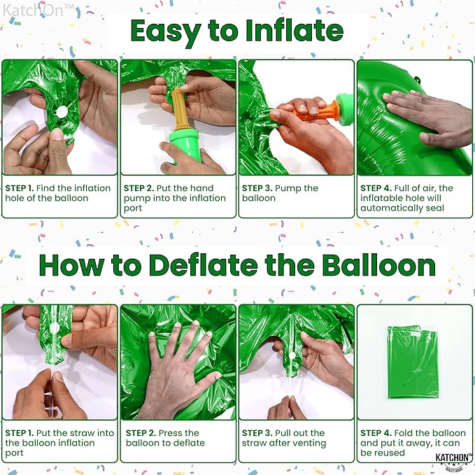 KatchOn, Green Number 8 Balloon - 40 Inch | Green 8 Balloon Number, Happy 8th Birthday Decorations Boy | Eight Balloon Number | 8 Year Old balloon, Green Birthday Decorations
