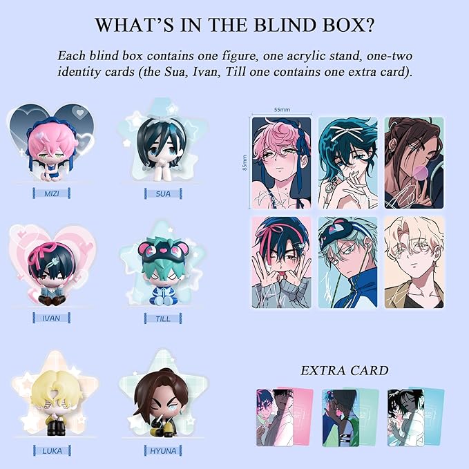 YJacuing Alien Stage Free Stage Series Blind Box Figures, Anime ALNST Officially Licensed Mystery Figurines (Whole Set, Contains All of 6 Characters)