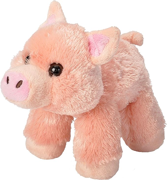Wild Republic Pig Plush, Stuffed Animal, Plush Toy, Gifts for Kids, Hug’Ems 7