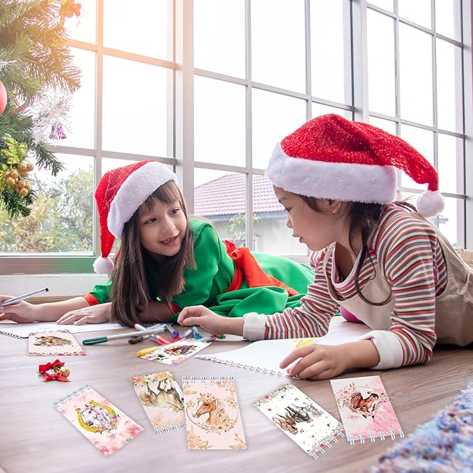 24 Pcs Mini Horse Cowgirl Notebook Horse Notebooks Pink Cowgirl Party Small Notepads Horse Themed Spiral Pocket Horse Mini Notepad for Teens Girls Back to School Supplies Cowboy Lover Gifts
