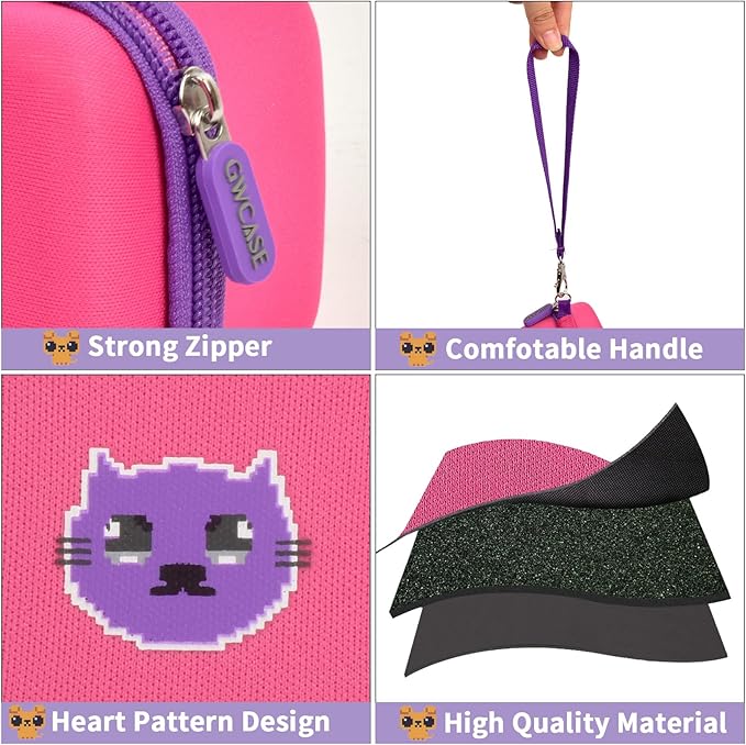 GWCASE Case for Bitzee Magicals Digital Pet, Hard Carrying Holder for Bitzee Interactive Digital Pet React to Touch, Protective Container for AA Batteries and Other Accessories (Box Only)-Pink