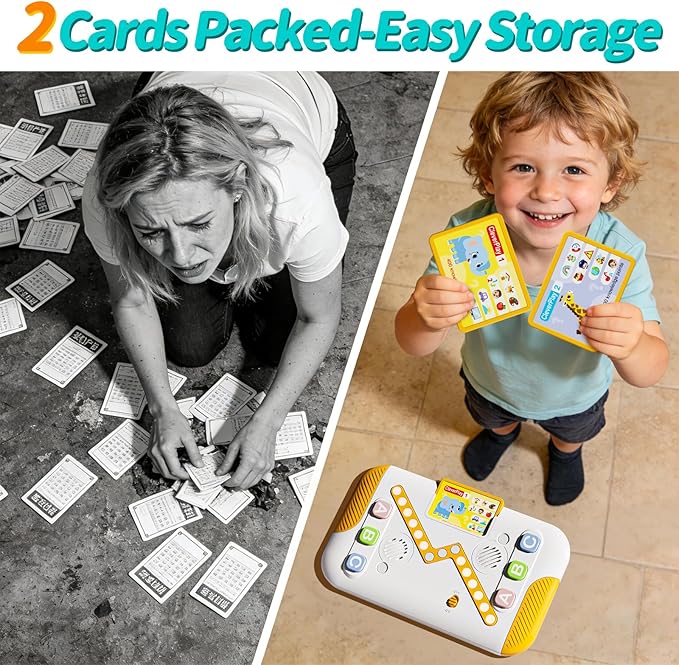Educational Toys for Kids 3-7 Years Old, Interactive Quiz Battle Game with 800 Questions, 2-Player Learning Toy, Montessori Brain Training, Autism Sensory Speech Therapy Gift for Toddler Boys Girls