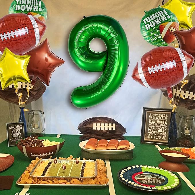 Football Balloons Set Football Birthday Party Decorations Football Touchdown Sports Theme Birthday Party Decoration, Tailgate Game Day Football Theme Supplies Birthday Party Decorations