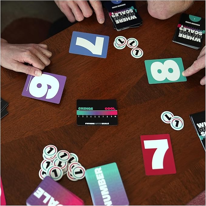 Spin Master Games, Where on The Scale, A Party Game of Extremes, for Friendsgiving, Bachelorette Parties, College, Happy Hour, Valentine's Day Gifts for Couples, 2+ Players, for Ages 18 & Up