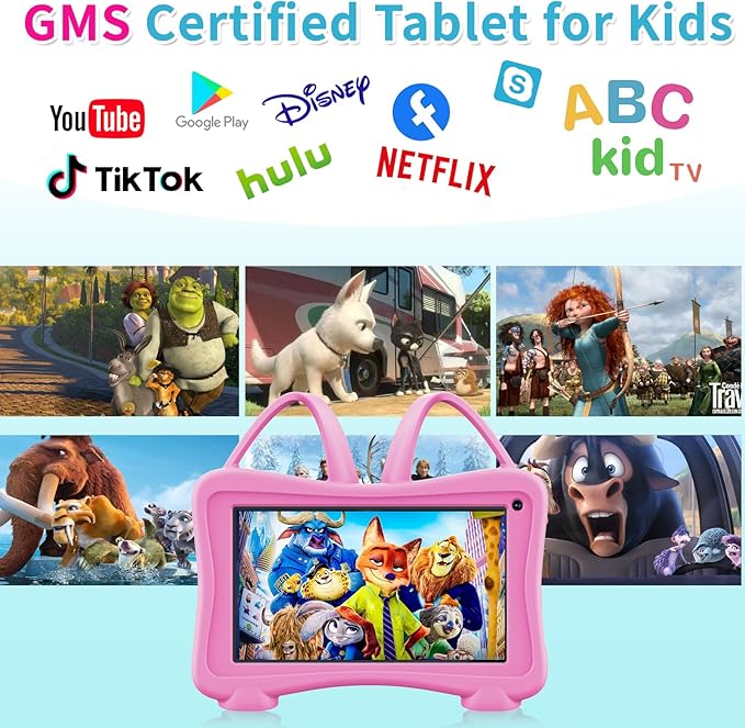 Kids Tablet 7 Toddlers Learning Tablet with WiFi, YouTube, Dual Camera, Touch Screen, Parental Control, Child Tablets for Boys Girls