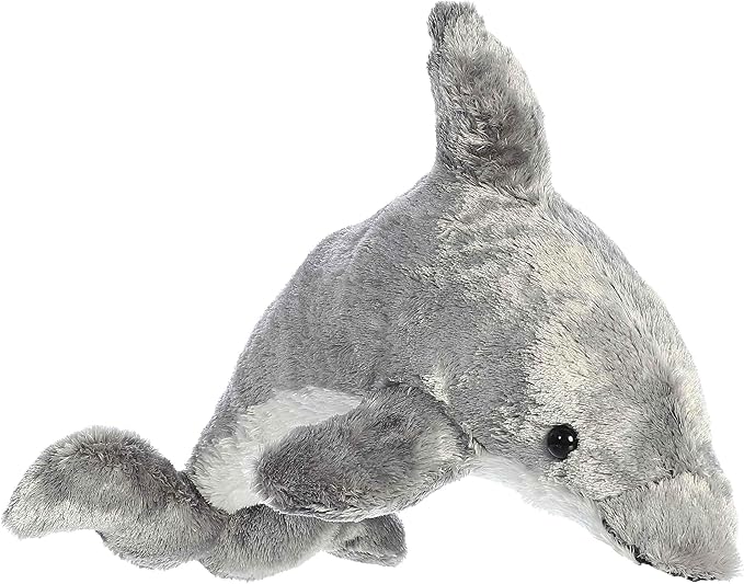 Aurora® Adorable Mini Flopsie™ Dorsey™ Stuffed Animal - Mini Companions Ready for Playful Adventures - for Kids All Ages, Toddlers, Adults, and Families - Gray 9 Inches
