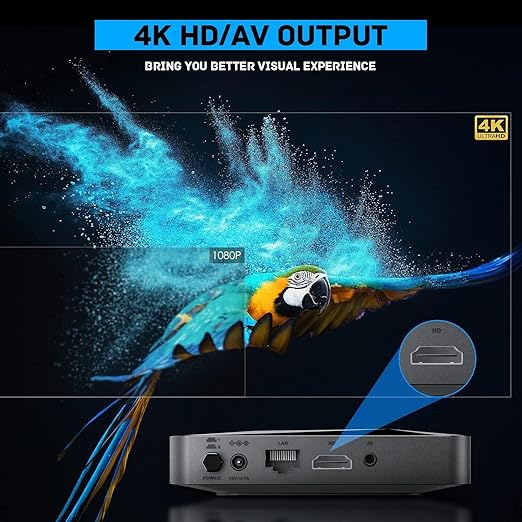 Kinhank 2026 Upgrade Retro Game Console,Super Console X2 PRO Emulator Console with 37,000+ Classic Games,Retro Gaming Console with EmuElec 4.6 &Android 9.0,4K UHD Output,2.4+5G WIFI,BT 5.0