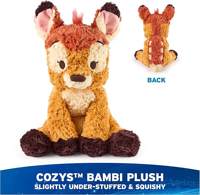 GUND Disney Official Bambi Plush, Disney Cozys Collection, Bambi Toys, Deer Stuffed Animal for Ages 1 and Up, Brown, 10”