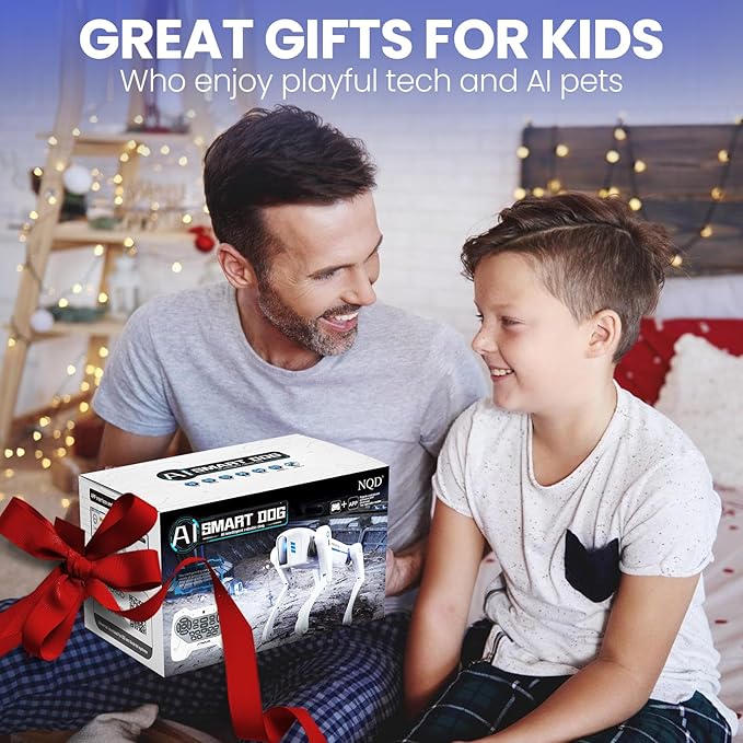 Smart Robot Dog Toy, Interactive STEM Robot Pet, Voice & Remote Control, App Programming, 30+ Actions, Bionic Walking, Robotic Dog Birthday Gifts for Kids Boys Girls Age 6+