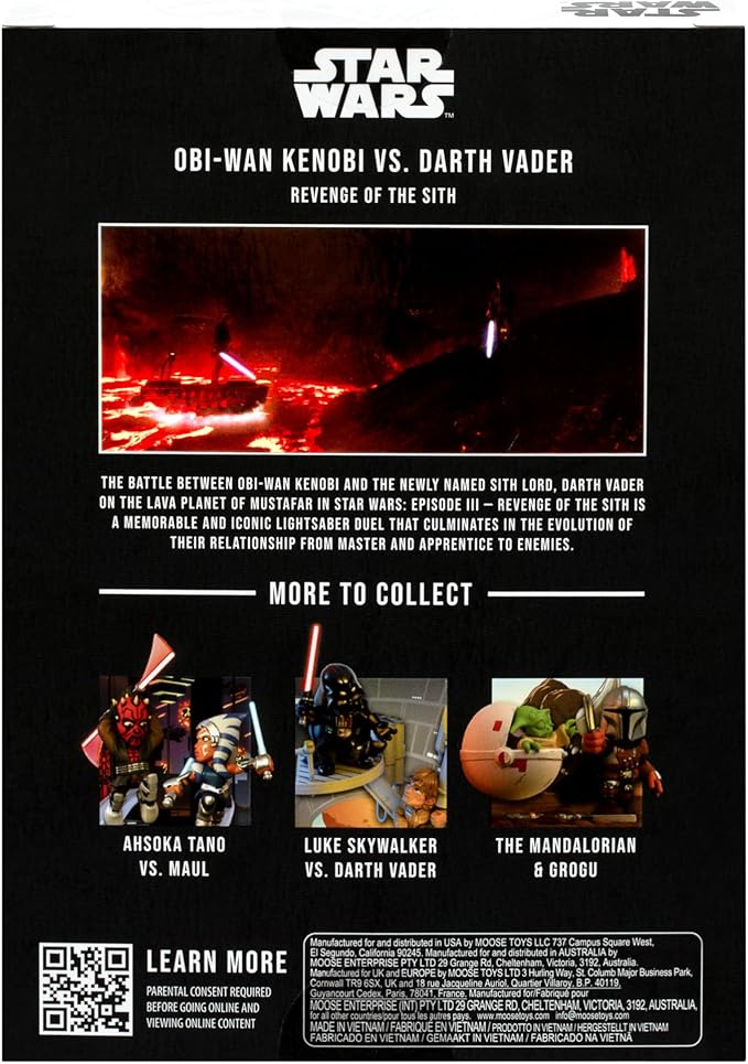 FANDROP SW01-Star Wars: Revenge of The Sithâ - OBI-Wan Kenobi VS. Darth Vader, FANDROP Combines an Epic Diorama, Artifacts & Scene Marker Creating A Display to Enhance Any Star Wars Collection
