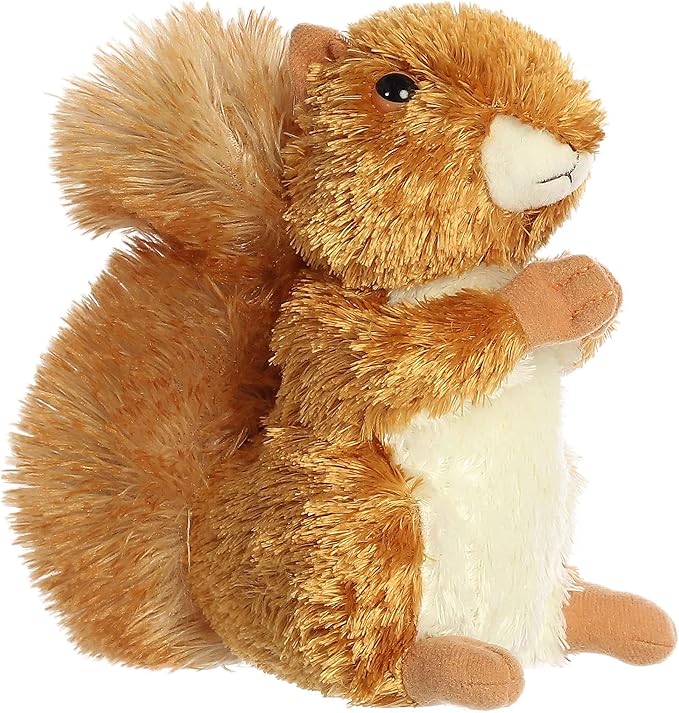 Aurora® Adorable Mini Flopsie™ Nutsie™ Stuffed Animal - Mini Companions Ready for Playful Adventures - for Kids All Ages, Toddlers, Adults, and Families - Red 6 Inches