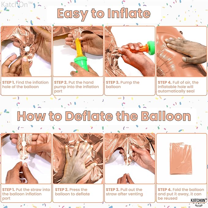 KatchOn, Rose Gold Number 9 Balloon - 40 Inch | Foil 9 Birthday Balloon for 9th Birthday Decorations | 9th Anniversary Decoration | Rose Gold Party Decoration